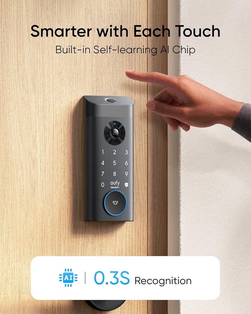 eufy Security Video Smart Lock E330, 3-in-1+ eufy Security Video Doorbell E340