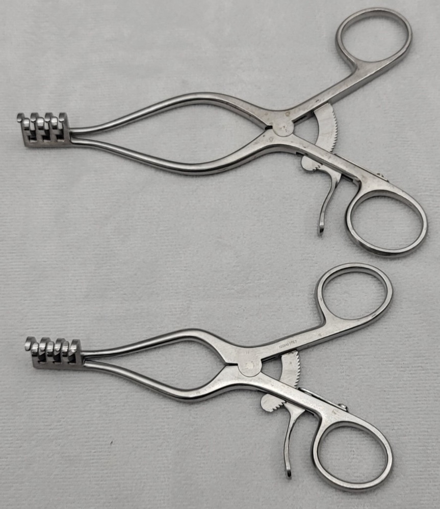 2 Piece Jarit Weitlaner Retractor 4x3 Blunt 6.5" & 5.5"