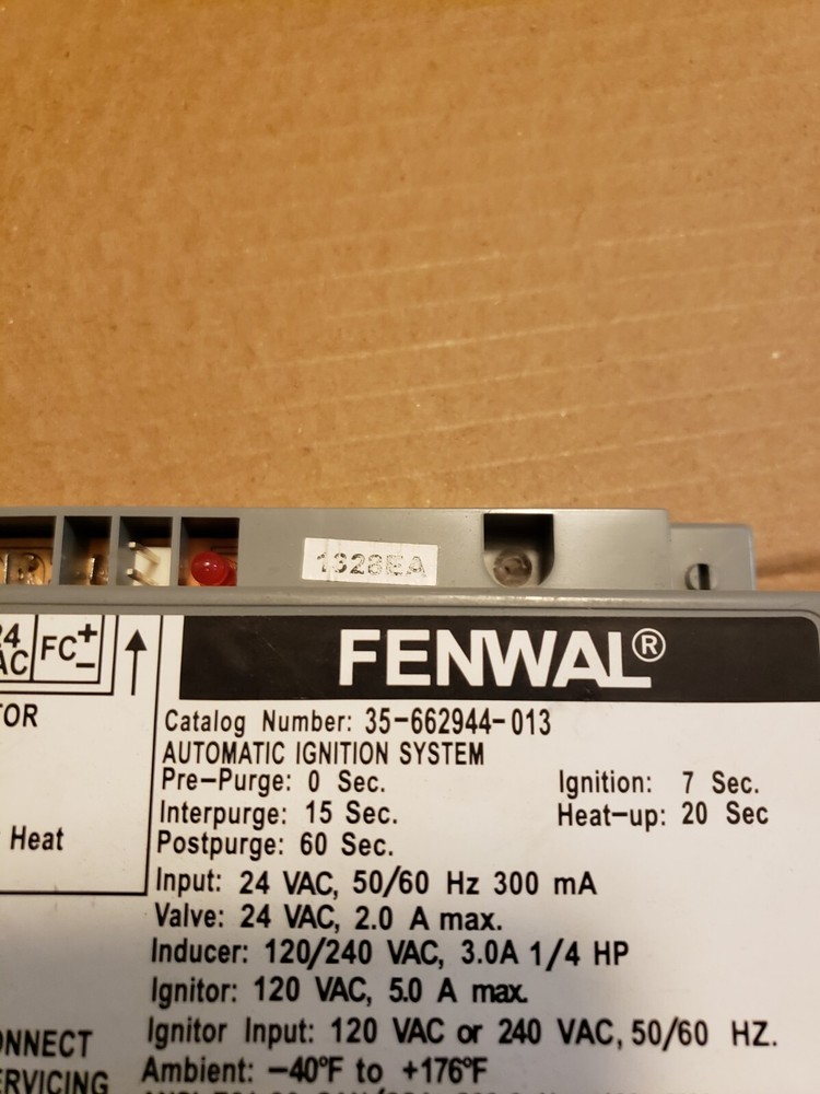 Used Fenwal 35-662944-013 Automatic Ignition Control System FREE shipping