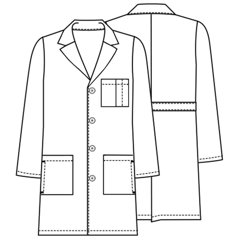 HEEDFIT Professional Lab Coat for Women, Men Poly Cotton 37-Inch FREE SHIPPING!