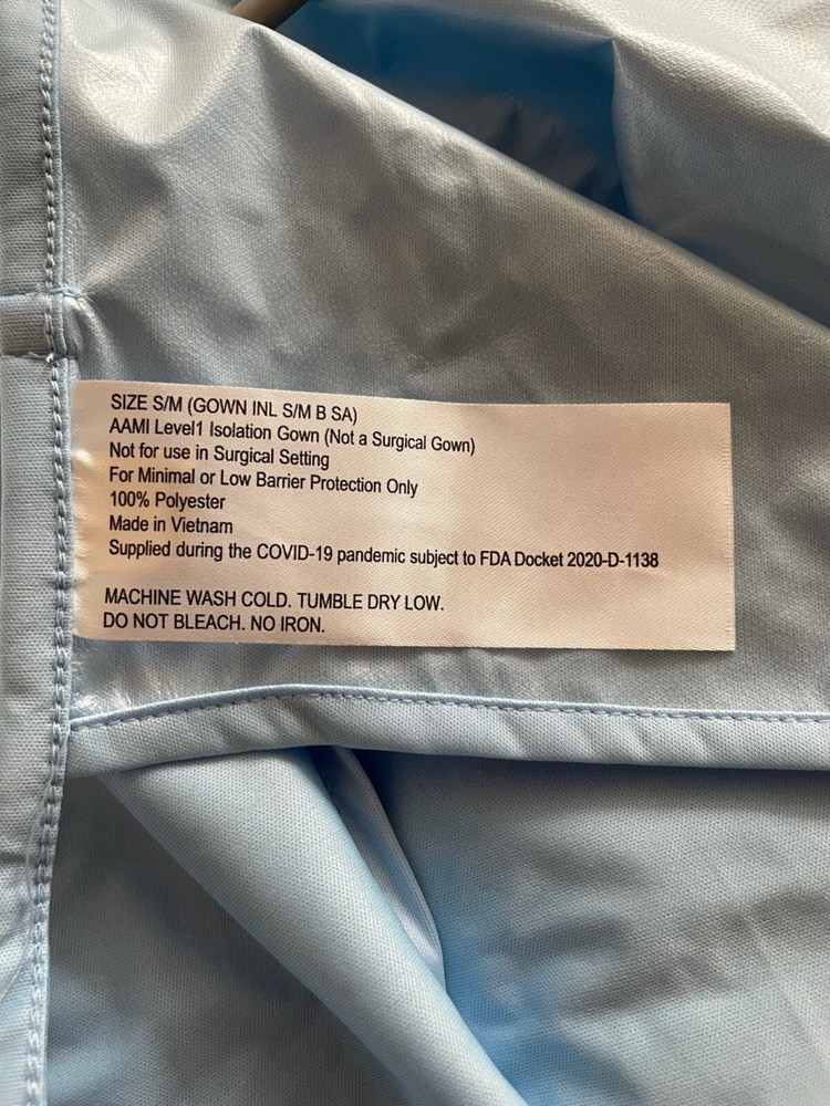 Level One Isolation Gowns