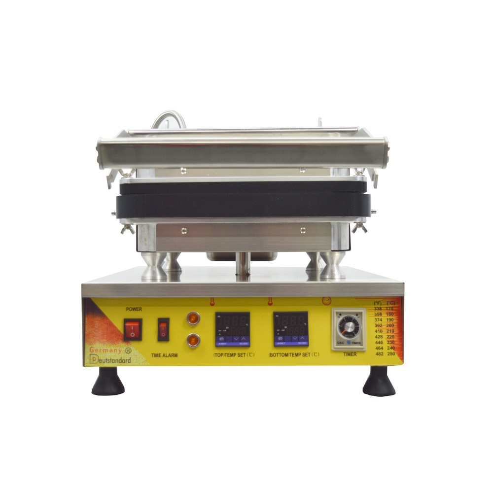 Commercial Donut Waffle Crispy Pie Nonstick Machine Replaceable Template 110V