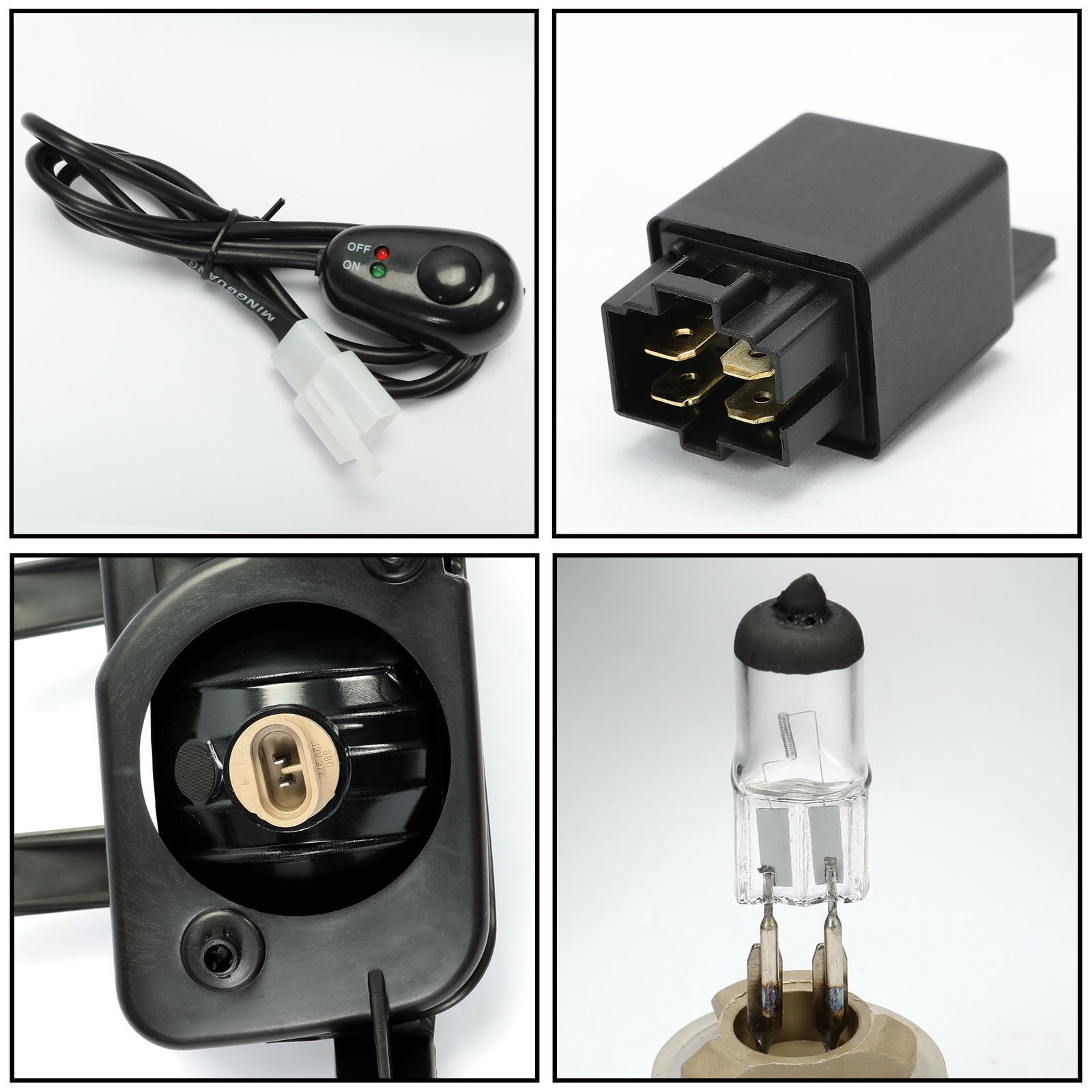 For 2015-2020 Chevy Suburban/Tahoe Fog Lights Lamps w/Chrome Trim+Switch+Bulbs