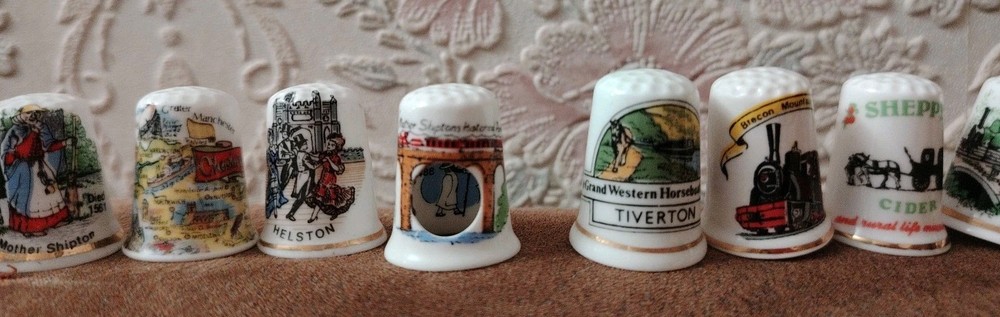 22 Assorted Birchcroft China Thimbles