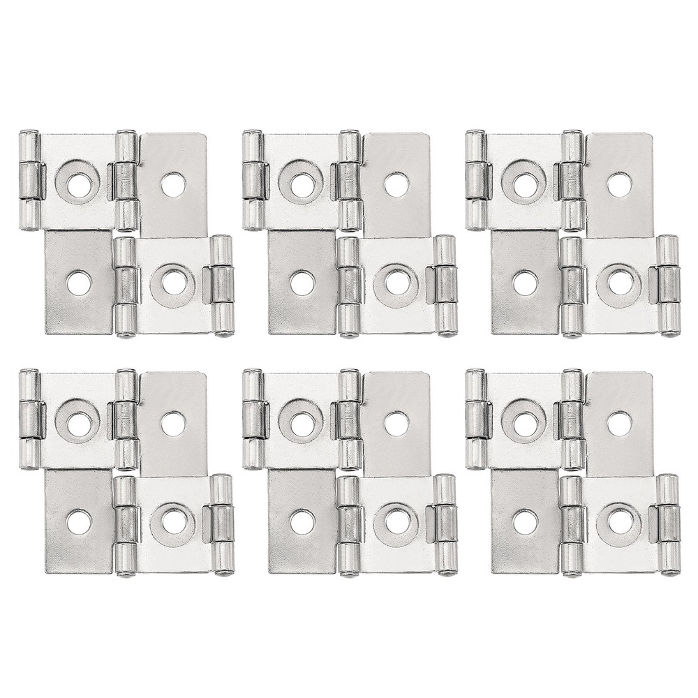 Double Acting Hinges Folding Screen, 6Pcs 1.85", Nickel silver