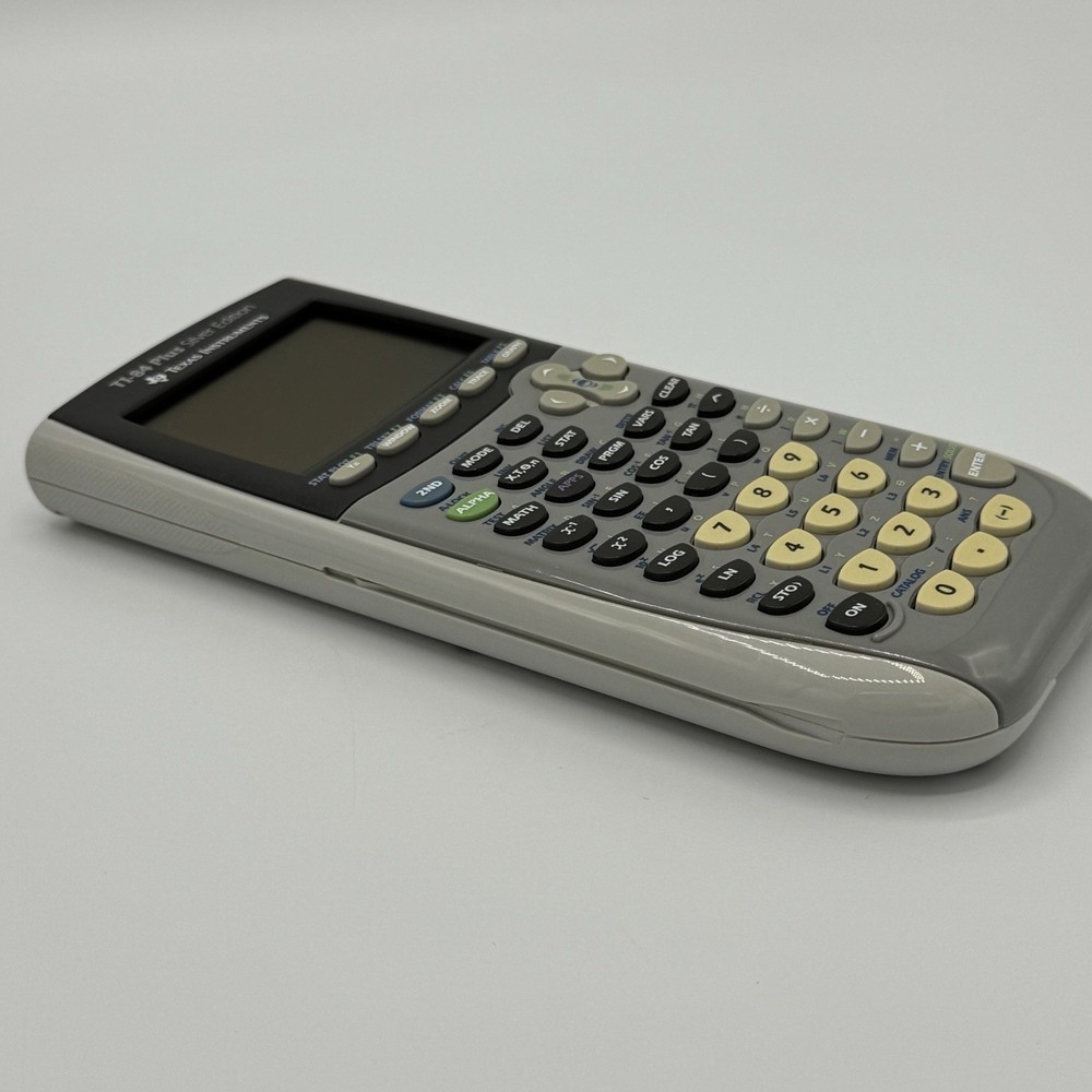 Texas Instruments TI-84 Plus Silver Edition Graphing Calculator W/Cover - Tested