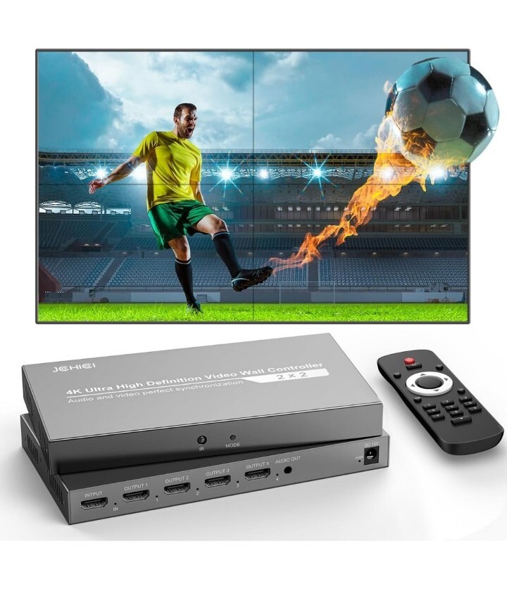 JCHICI TV Wall Processor Video Wall Controller 4K HD Display Open Box No Remote