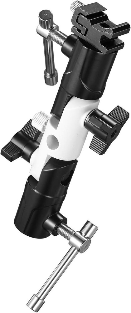 Durable Aluminum U-Shape Flash Bracket - Cold Shoe Mount for DSLR and Softboxes