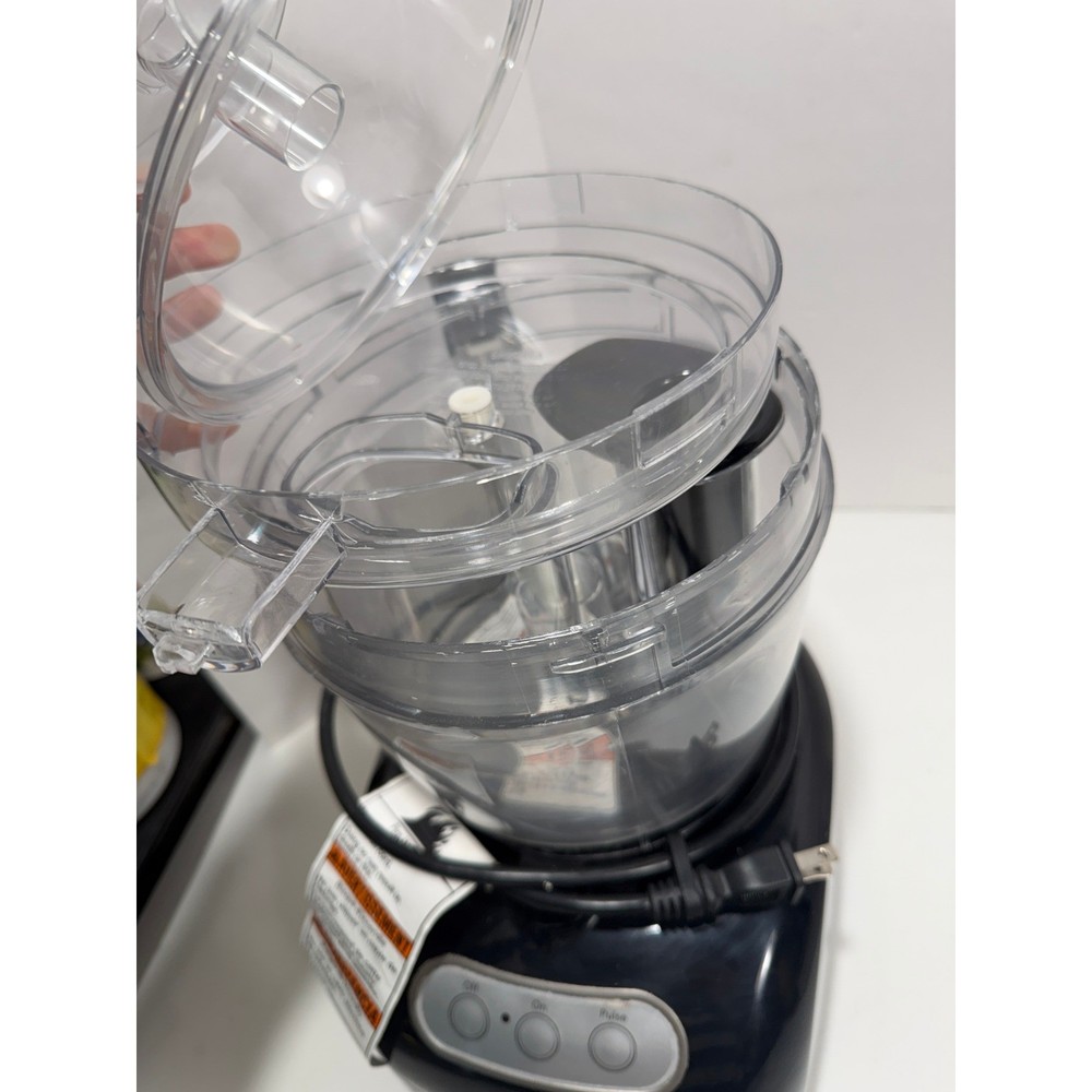 KitchenAid 12-Cup Food Processor Onyx Black KFP750OB1 with Accessory blades Case