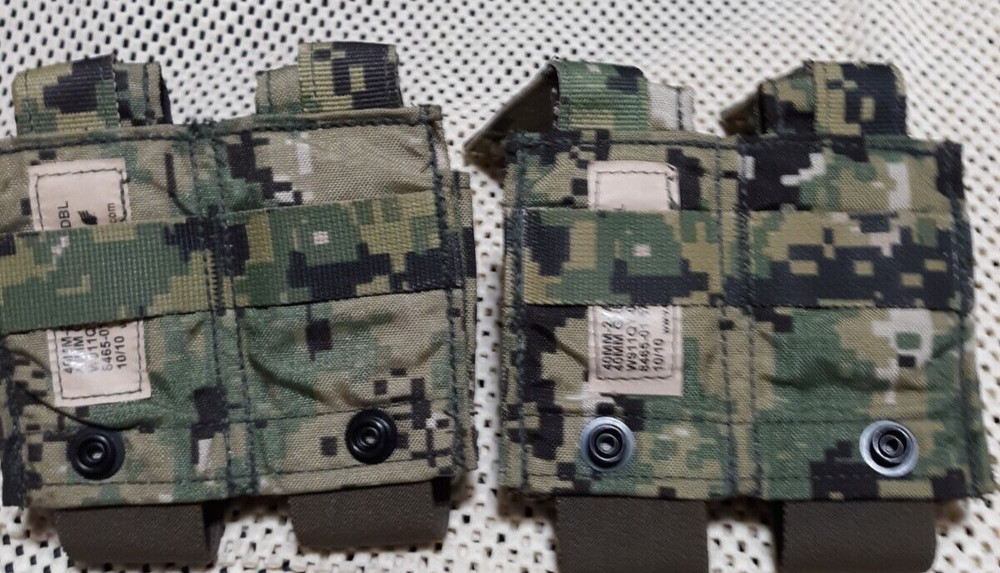 USGI Eagle AOR2 40MM SOFT DOUBLE SHELL POUCH Excellent DEVGRU SOF SFLCS