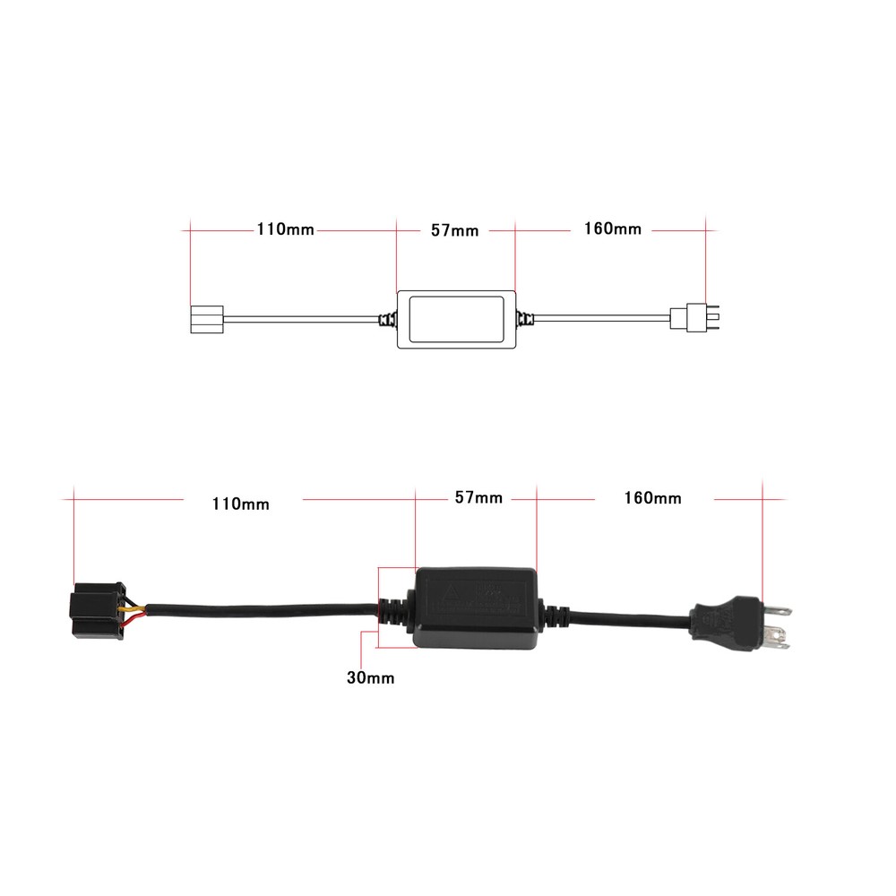 H4 9003 Headlight Canbus LED Decoder Error Free Anti Flicker Load Resistor 2Pcs
