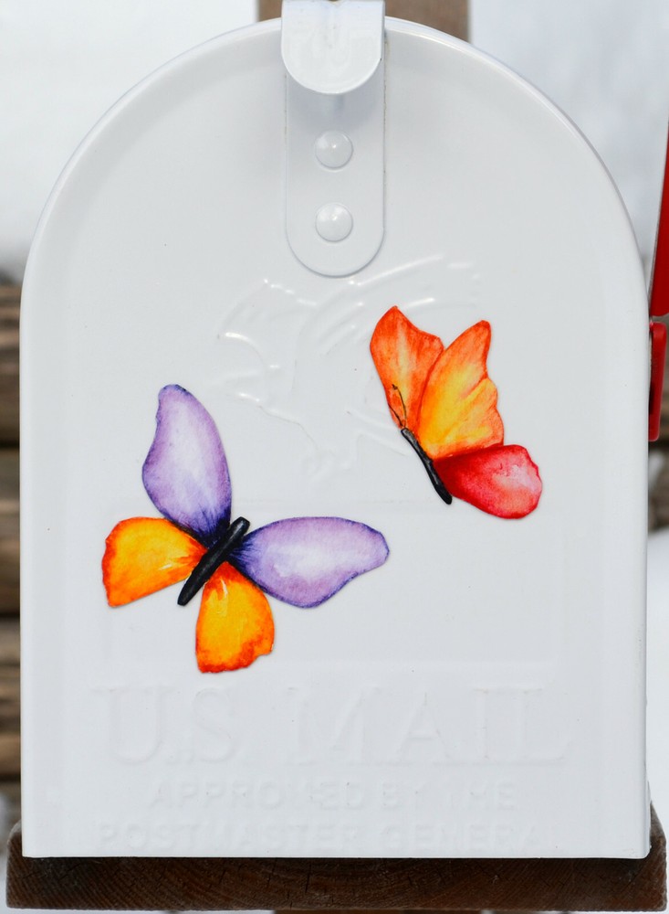 Mailbox Magnet Partial Cover Easter Bunny and Butterfly Spring Mail Box Decor