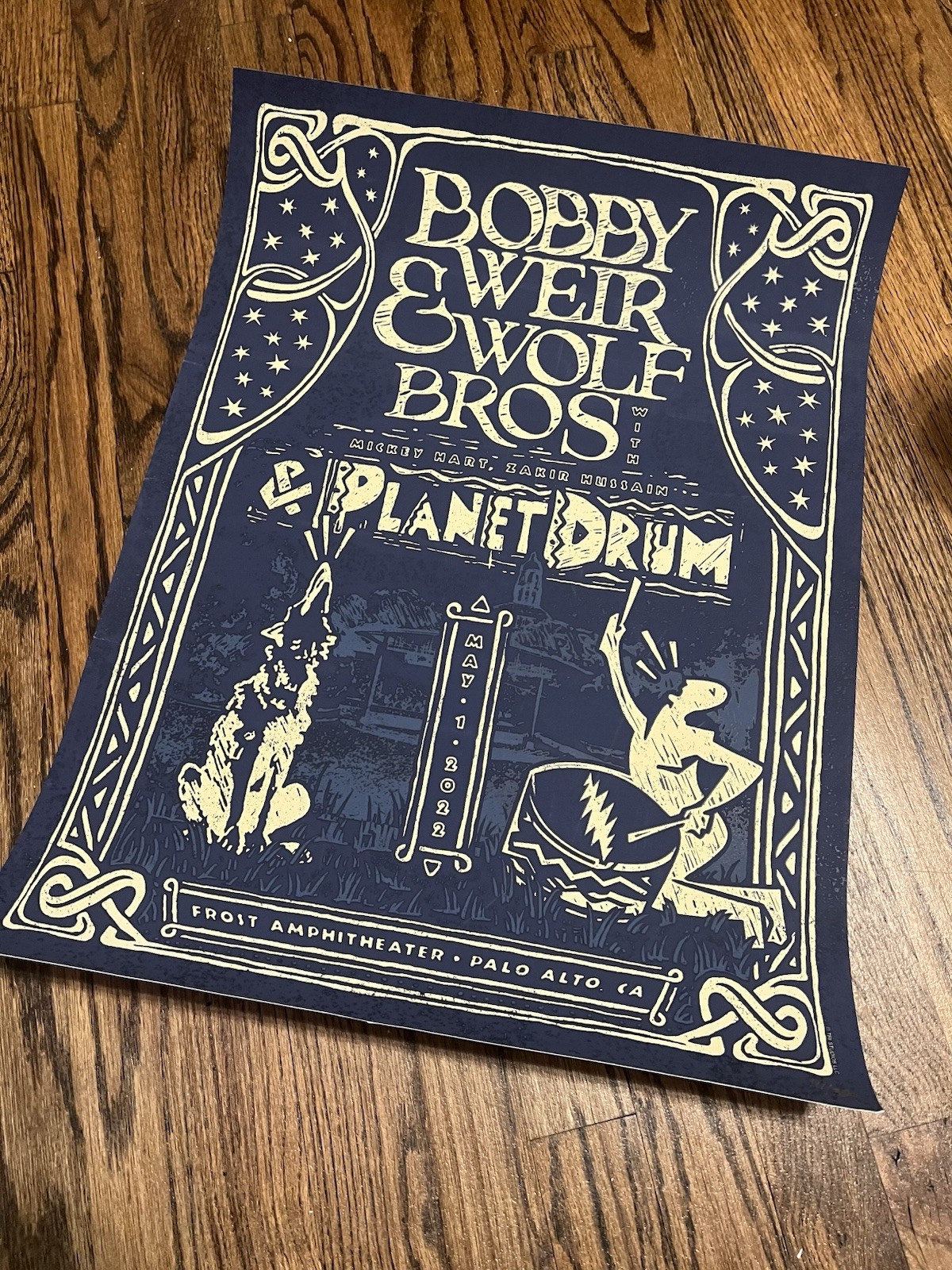 BOBBY WEIR & WOLF BROS TOUR POSTER #111