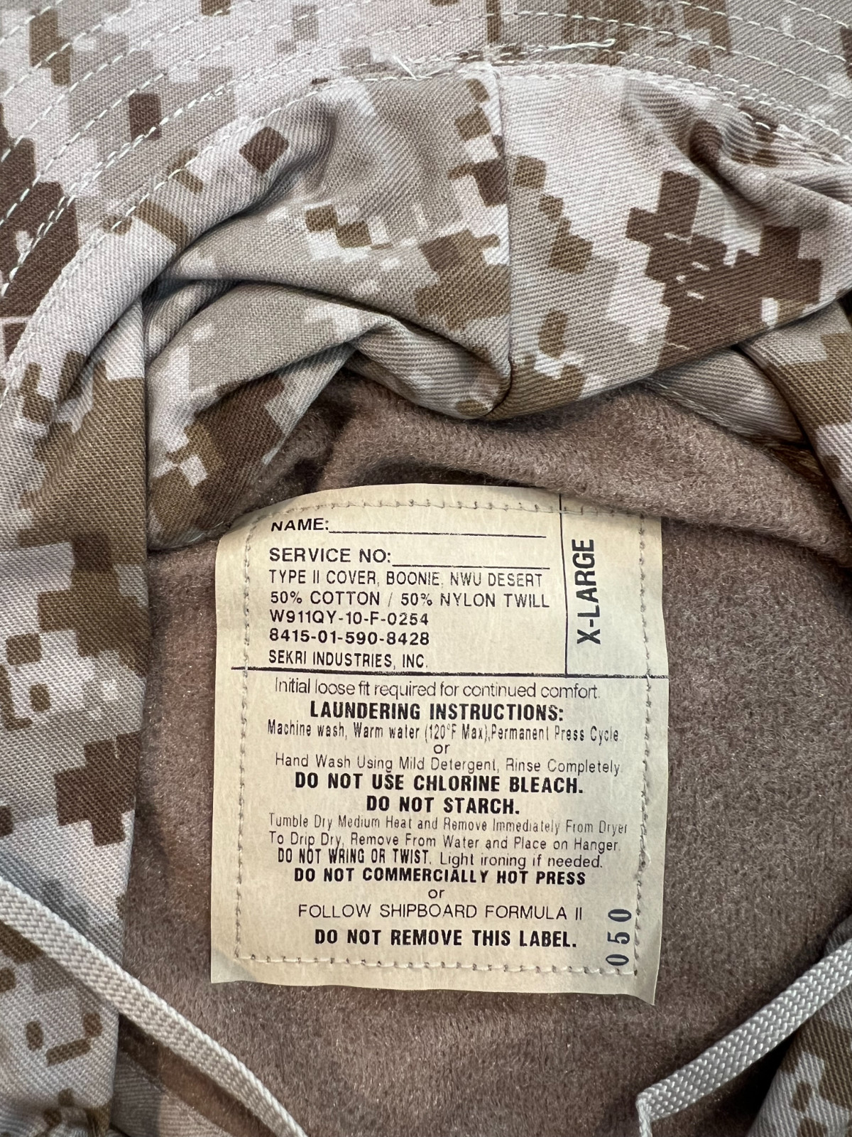 Authentic U.S. Navy Desert Boonie Hat – NWU AOR1