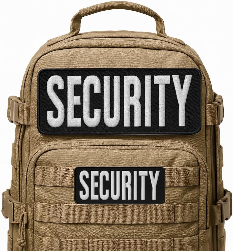 Security Badge - Patch - Patches for 4"x10", 2"x5", Red