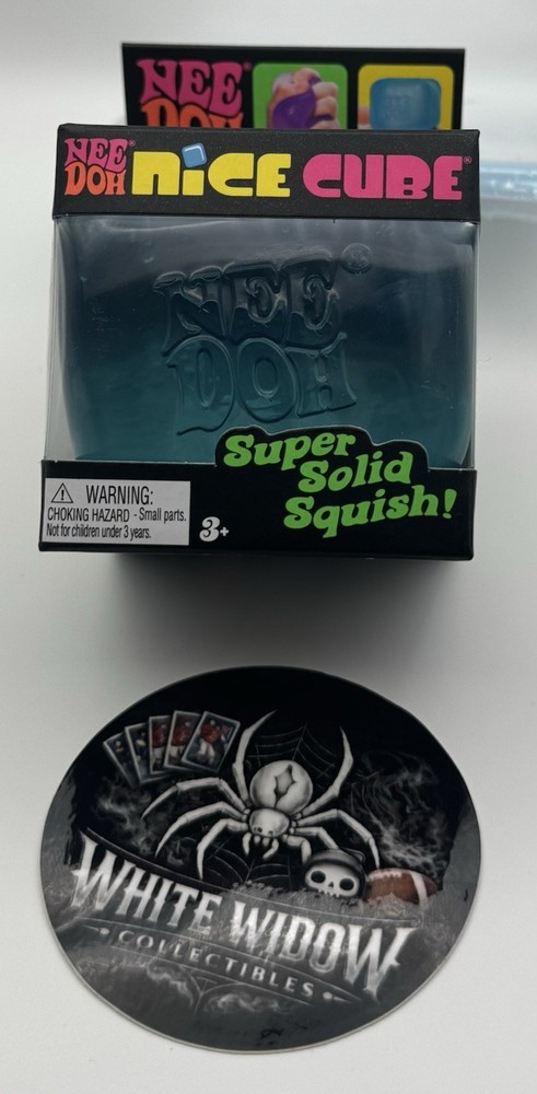 NEW! Needoh Nice Cube - BLUE 💙 - Sensory Squeeze Toy, Super Solid Squish