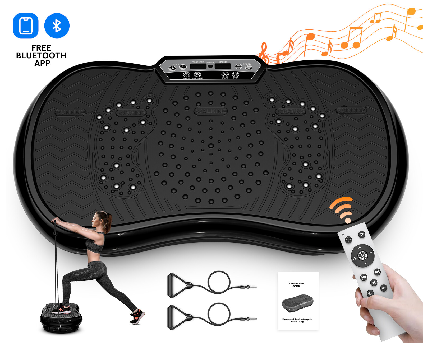 Vibration Platform Plate Whole Body Exercise Fitness Massager Machine Slim