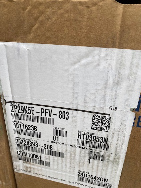 Copeland Scroll Compressor ZP29K5E-PFV-803 (NEW)
