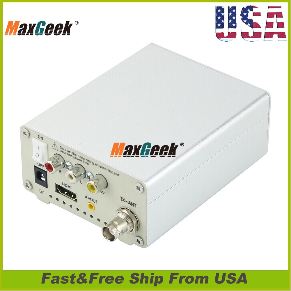 TV-TX200 Analog TV Transmitter VHF/UHF Support HD/AV Input Analog Signal+Antenna