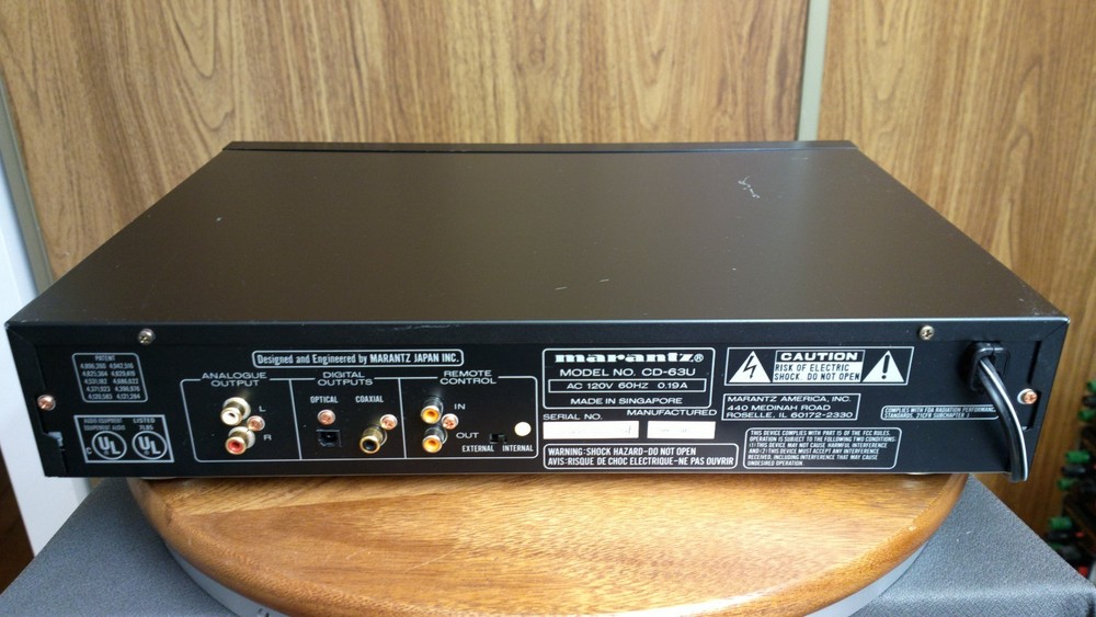 Marantz CD-63U CD Player PRO SERVICED with new laser.