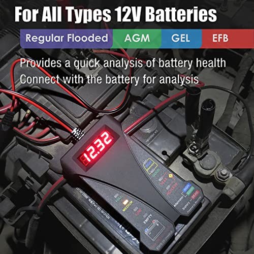MP0514A 12V Digital Car Battery Tester Voltmeter and Charging System Analyzer