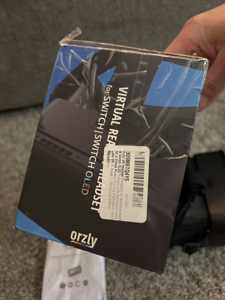 Orzly VR Headset for Nintendo Switch/Switch OLED Adjustable Lens Black