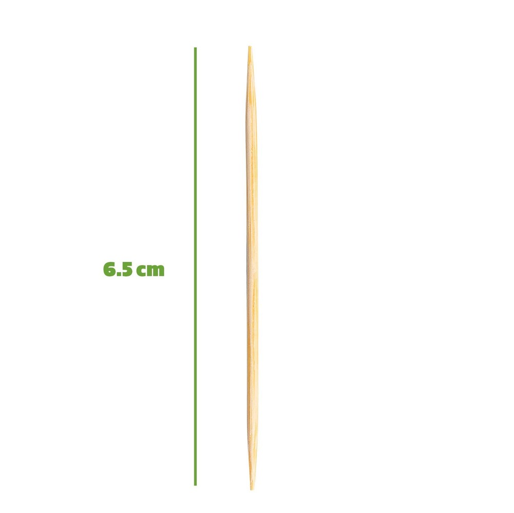 GUSTO Bamboo Toothpicks [2000 Count] Double-Pointed 2000 - Toothpicks, Wood