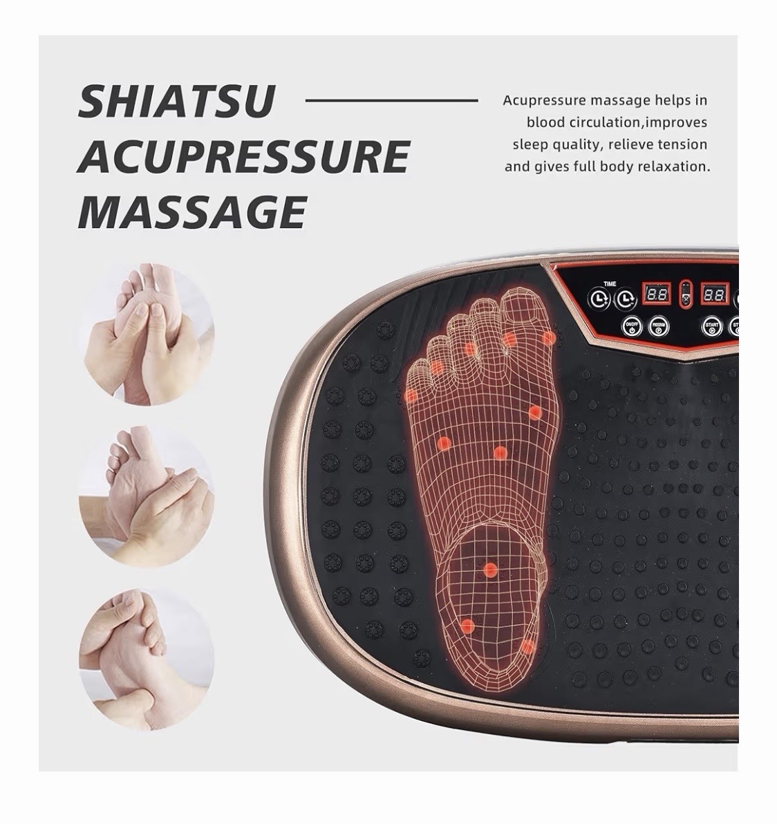 EILISON Fitmax 3D XL Vibration Plate Exercise Machine - Whole Body Workout Vibra