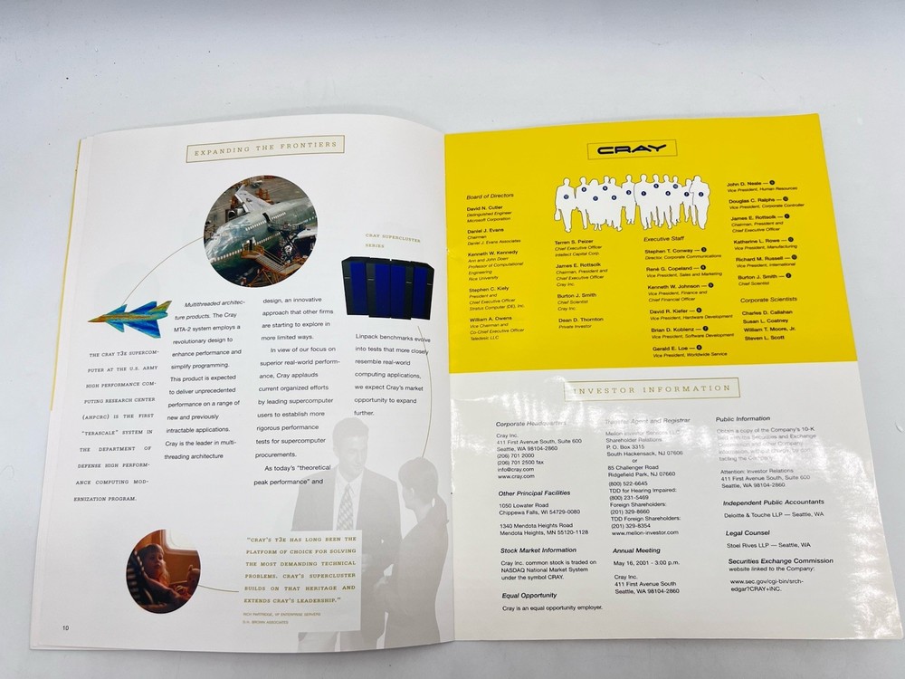 Cray Supercomputers 2000 Annual Report - Expanding Science Engineering Vintage