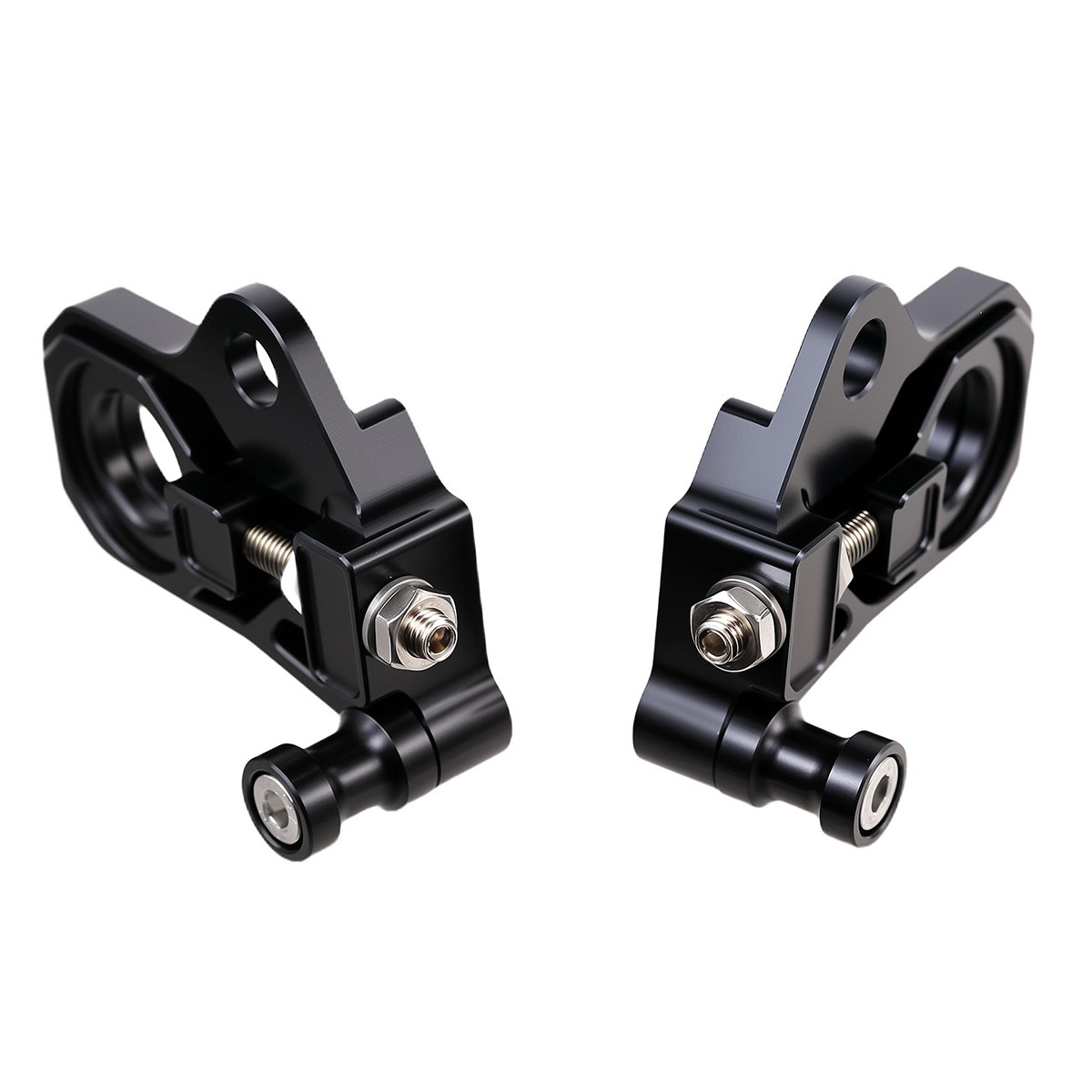 Motorcycle Rear Axle Adjuster Kit For Harley Street Glide Road King FLHR 2009-UP