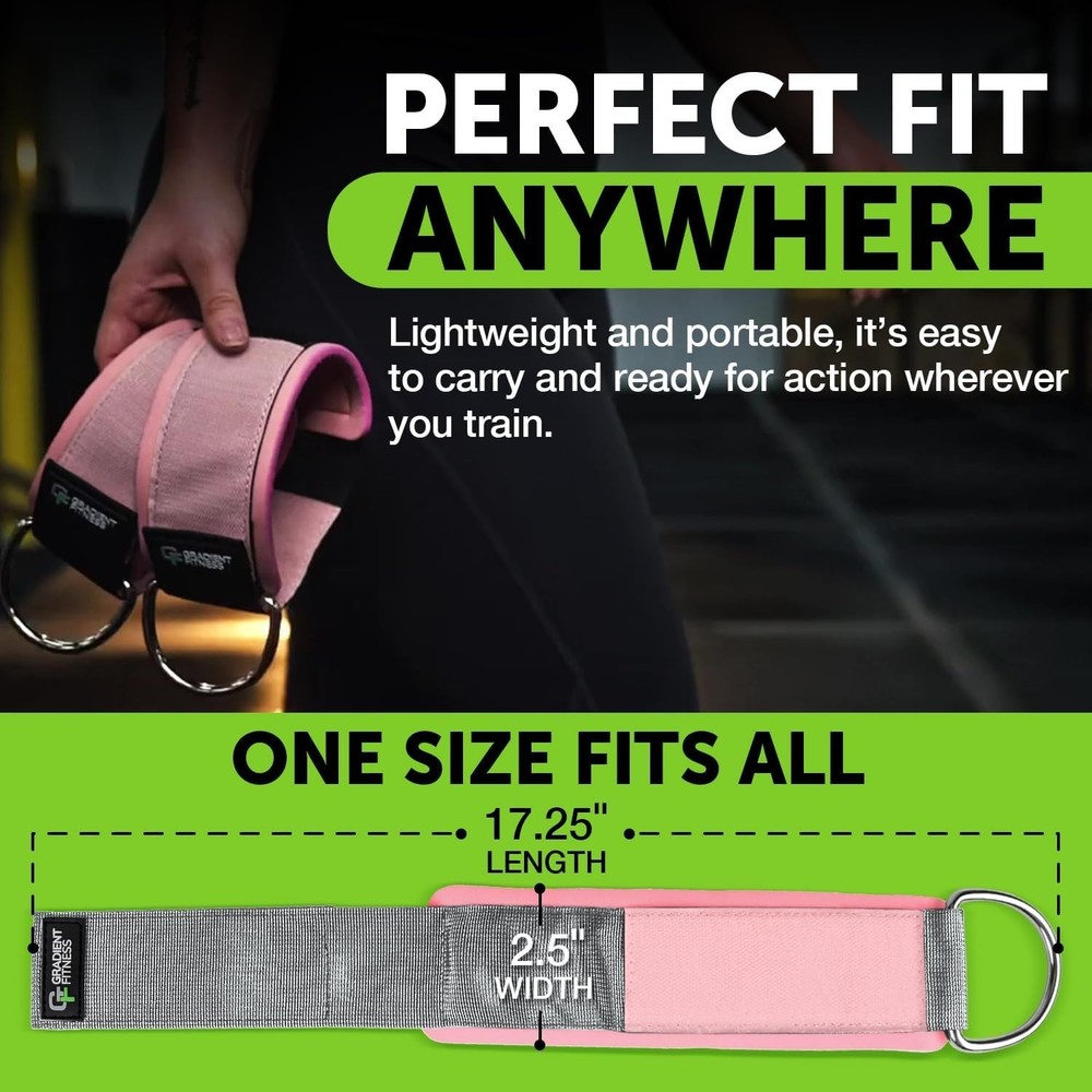 Durable Ankle Straps Set - Ideal for Glute Workouts with Cable Machines