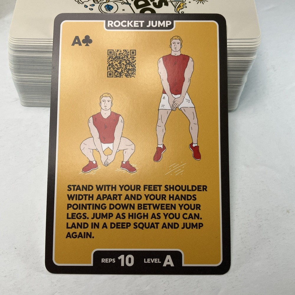 Stack 52 Bodyweight Exercise Workout 104 Playing Cards Mega Pack Mint Condition