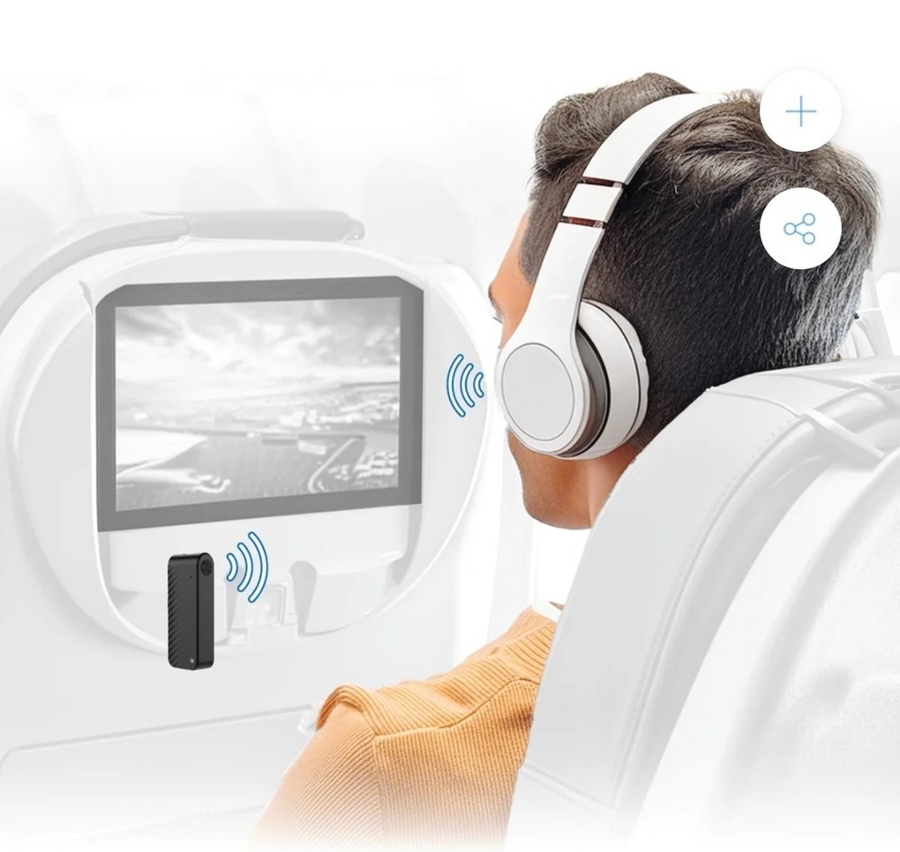 Just Wireless In Flight Wireless Adapter Earbuds And Bluetooth Headphones