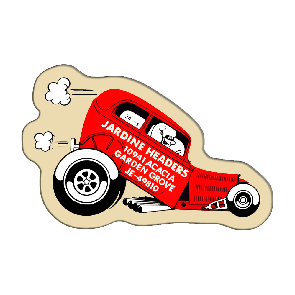 JARDINE HEADERS Vintage Sticker Decal