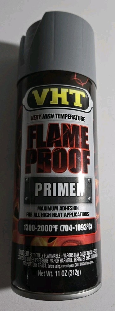 3 VHT SP100 High Temp Paint Flameproof 11oz Aerosol Flat Gray 2000 deg
