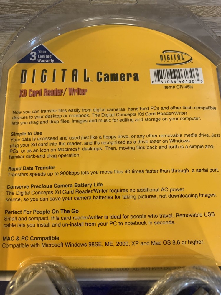 Digital Concepts Digital Camera Card Reader Writer Digital Concepts CR-45N