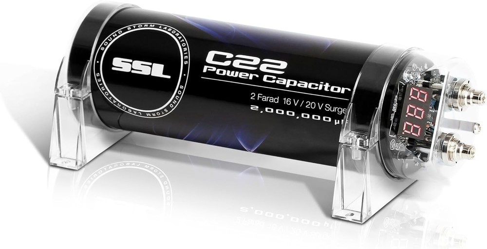Energy Storage Capacitor - 2 Farad, Warning Tones, Amplifier