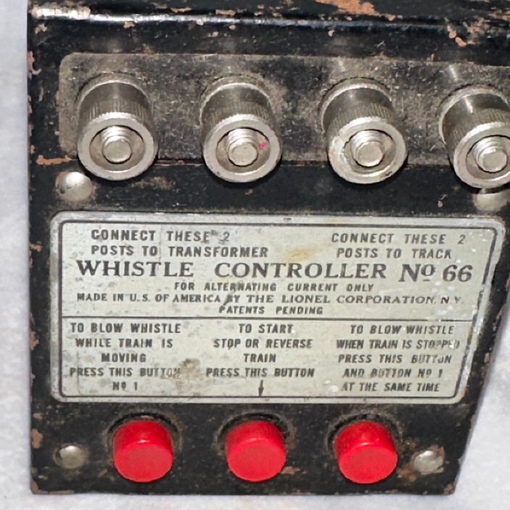 Lionel Multi Whistle Controller No 66 Transformer Black Lots