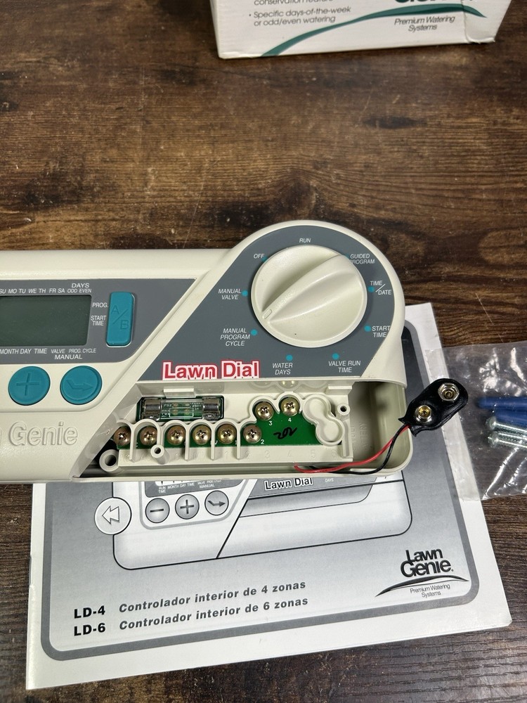 Lawn Genie Lawn Dial LD4 4 Zone Irrigation Timer Sprinkler Timer Controller