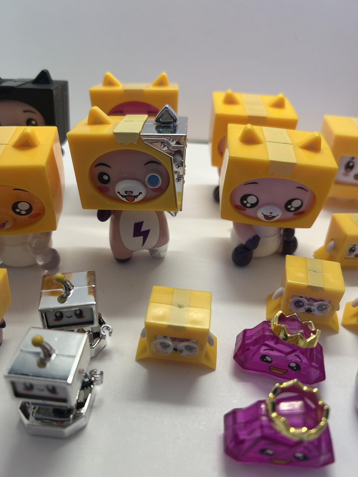 LankyBox Boxy Rocky LankyBot Canny Sticky Figures Lot Small Plastic Mini Toys