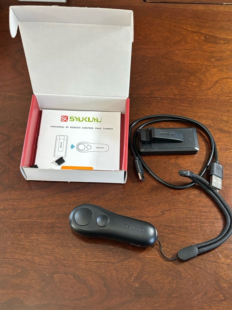 Syukuyu RF Remote Control Page Turner for Kindle, iPhone, iPad, E-book Reader