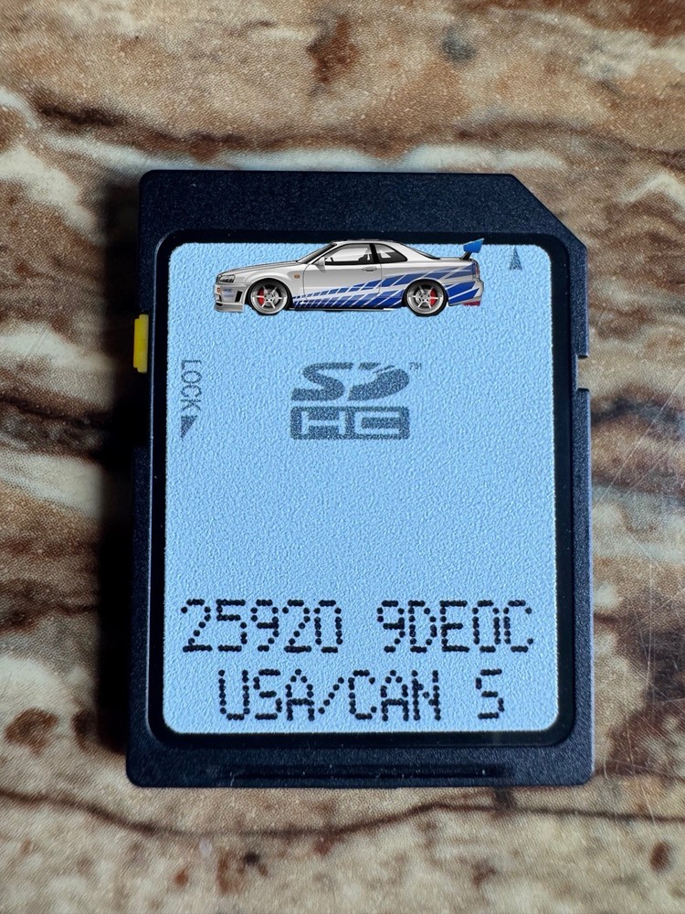 25920 9DE0C Navigation Memory SD Card GPS Map