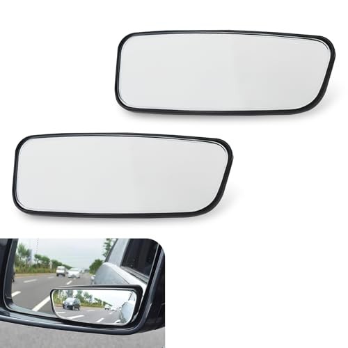 2 PCS Blind Spot Mirrors, Rectangle Wide Angle Rear View Blindspot Mirrors,