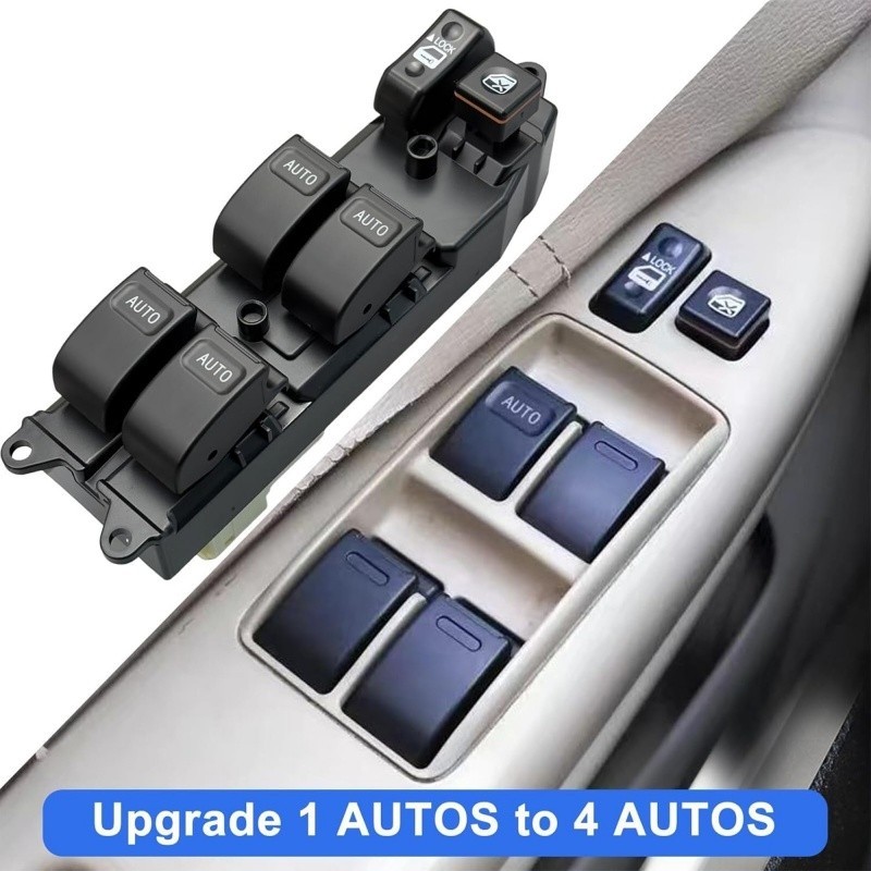 White Master Drive Window Switch Auto Down / Up for Toyota 4Runner 2003-2009