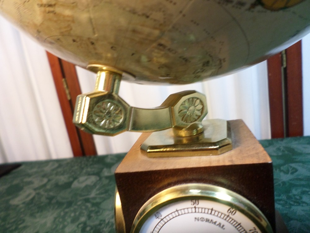 9" Replogle World Classic Series Globe w/Thermometer/Barometer/Hygrometer