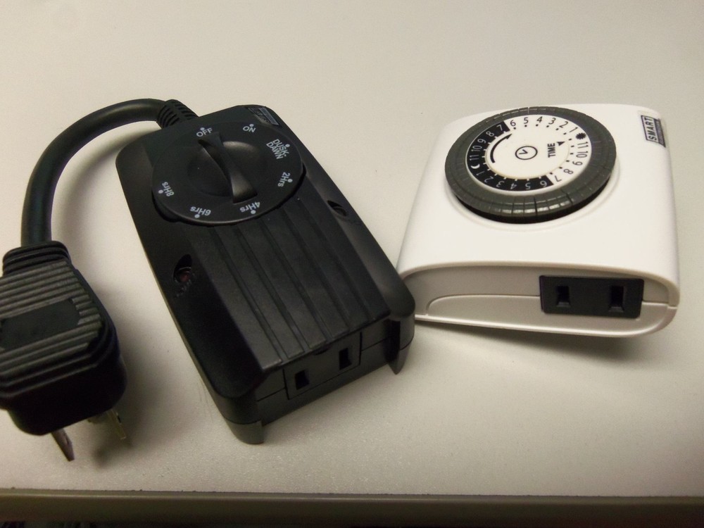 Indoor & Outdoor Timer, Timer Combo 2 Pack, On @ Dusk, Off @ Dawn