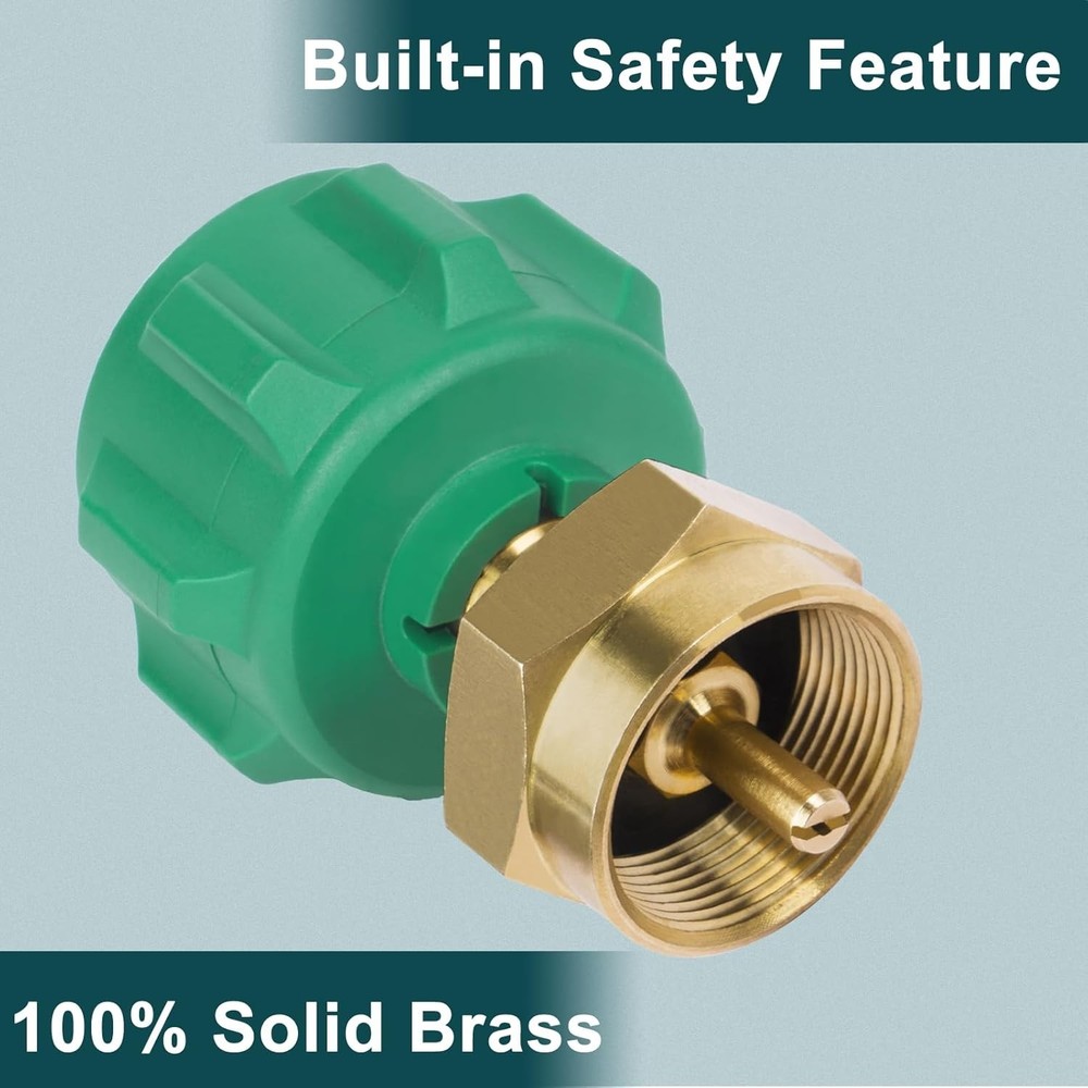 Fill 1 Pound Bottles from 20lb Tank, Easy to Use, Solid Brass