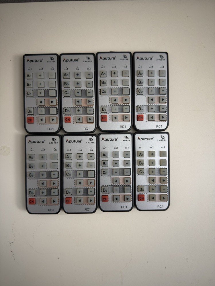 Aputure Model Number # RC1 Silver/Black Remote Controls Read Description