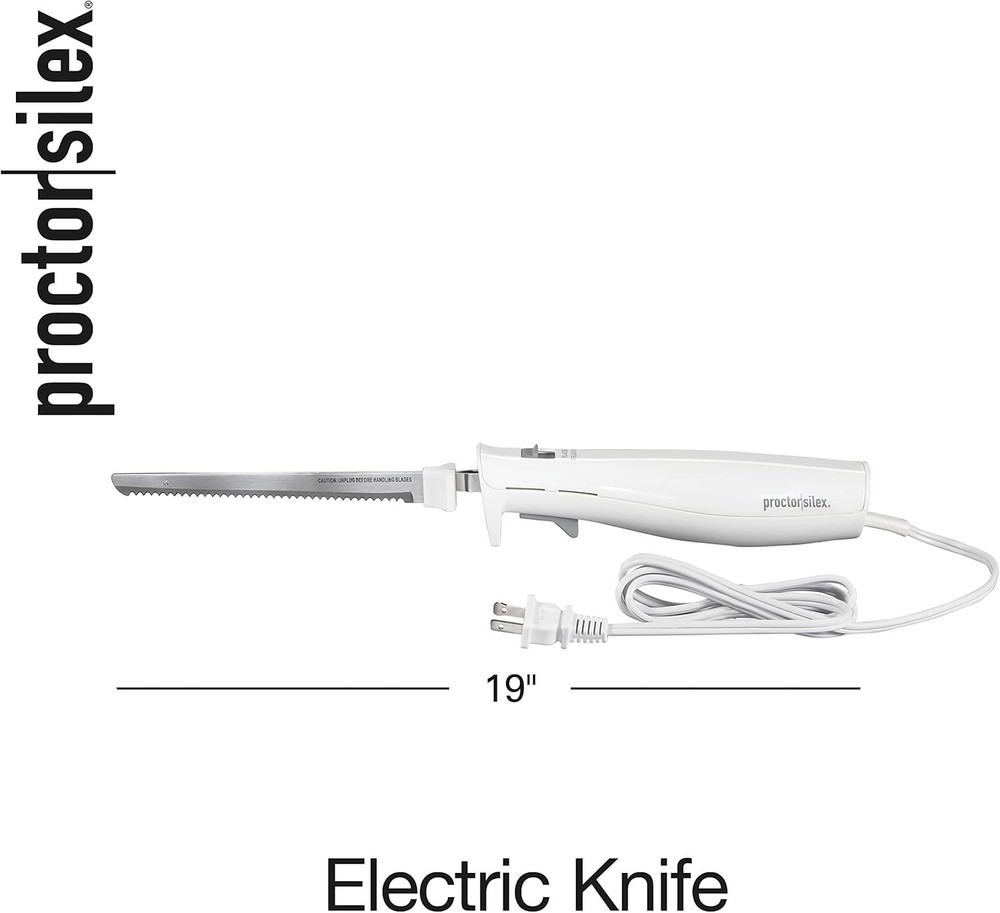 Ultimate Electric Knife for Meat, Bread & DIY Projects - 8'' Durable Blade