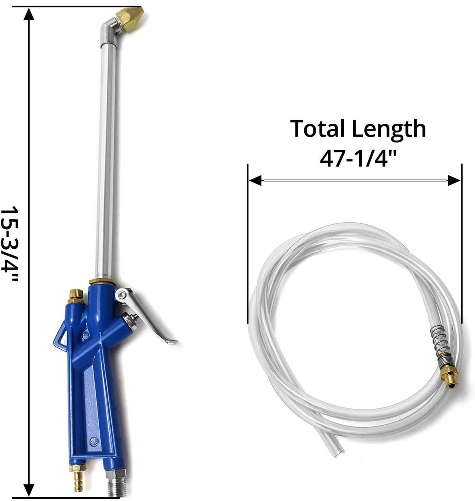 Professional Pneumatic Engine Cleaning Gun with 4Ft Hose - Strong Performance